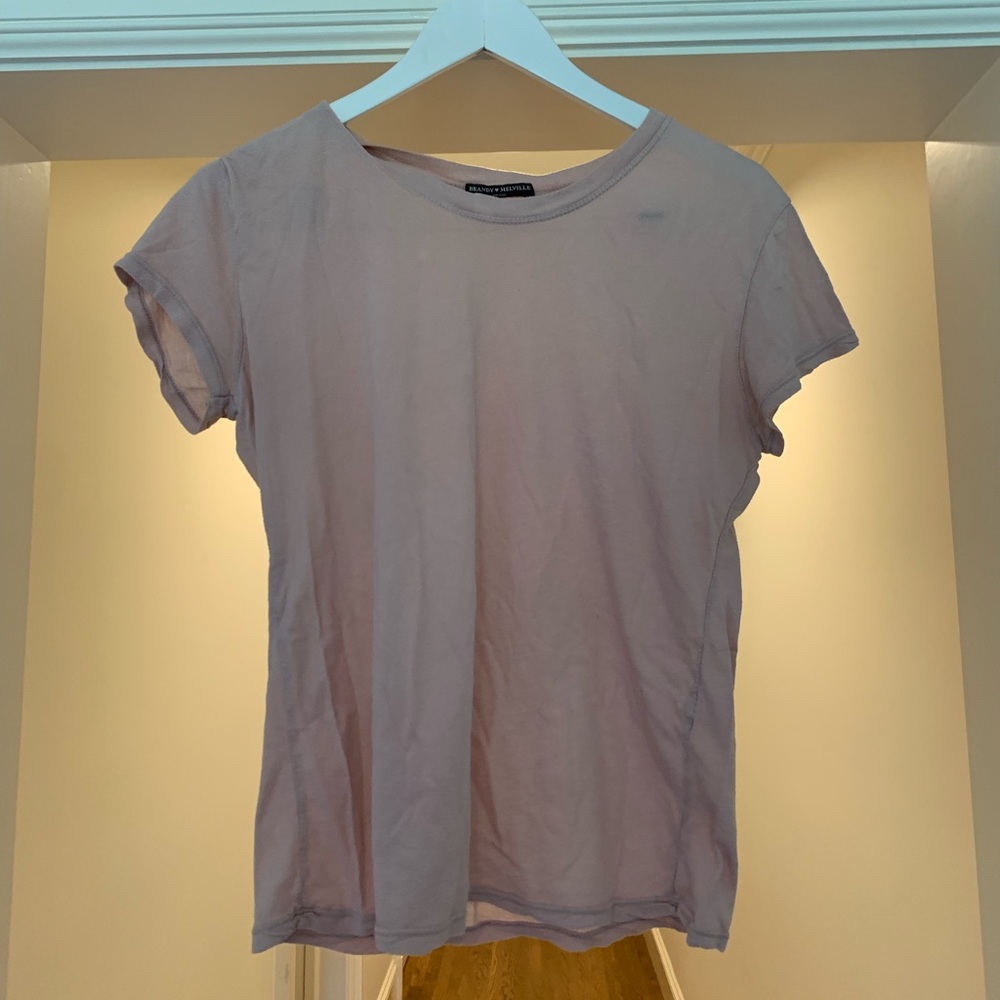 BRANDY MELVILLE pink short sleeve shirt